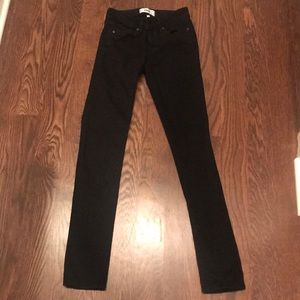 Paige Skyline Skinny Black Jeans Size 25